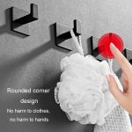 Verdickte, solide Haken, Toiletten-Kleiderhaken, Aluminium, frei perforiert, für Wand, Kleidung, Hut, Kleiderbügel, 9524 – Bild 6