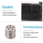 T-Draht-Klemmenblock für den Außenbereich, fünfpoliger männlicher und weiblicher wasserdichter Docking-Anschluss, 5 Pole – Bild 6