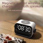 15 W 3-in-1-Umgebungslicht-Digitalanzeige, Uhr, Bluetooth-Lautsprecher, magnetisches kabelloses Ladegerät – Bild 6