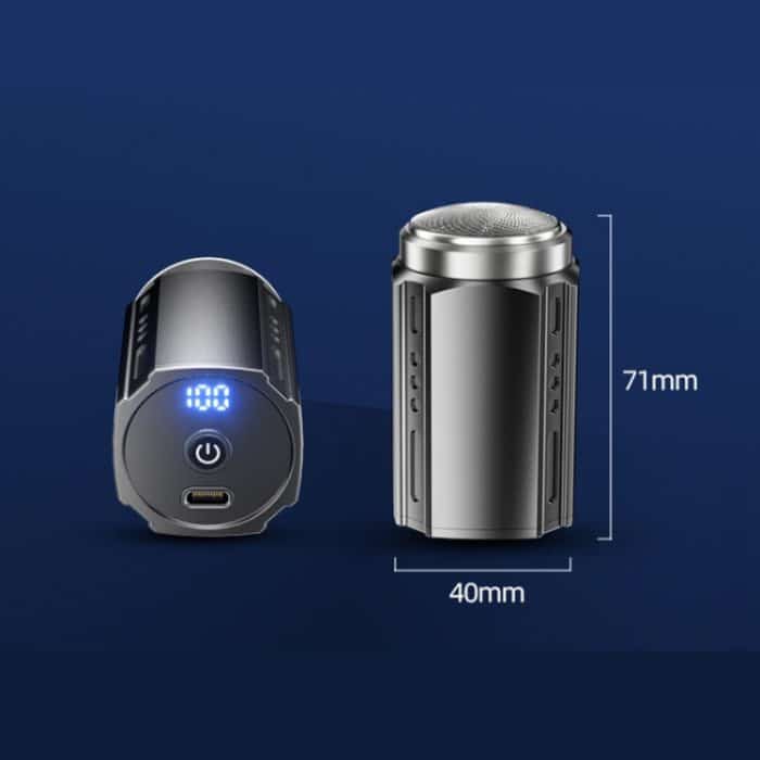 Smart Digital Display Elektrorasierer Wiederaufladbarer Taschenrasierer, 6 Leaf Knife Head Black, 6 Leaf Knife Head Guncolor, Suspension Knife Net Black, Suspension Knife Net Guncolor – Bild 3