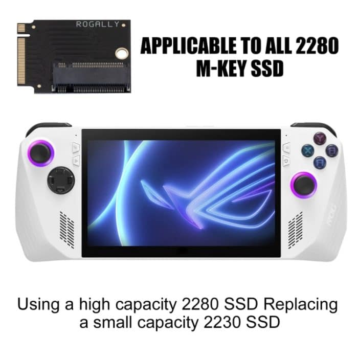 Für ASUS Rog Ally modifizierte M2-Festplatten-PCIE4.0-Riser-Karte, Long, Short – Bild 6