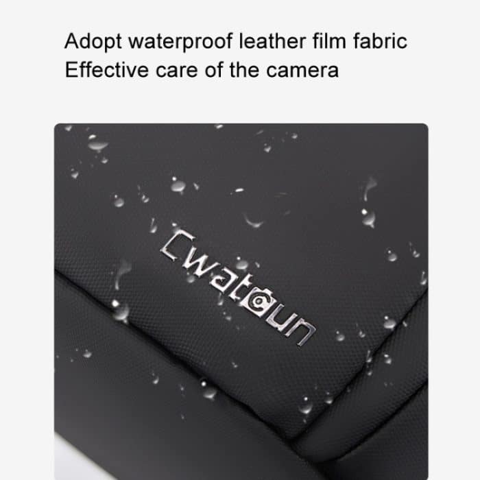 Multifunktionale Kamera-Hüfttasche, einfache und leichte Microslr-Kameratasche, lässige wasserdichte Aufbewahrungstasche, Cwatcun D105 Small, Cwatcun D105 Large – Bild 5