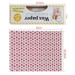 50 Blatt/Packung, Lebensmittelverpackungspapier, Backwachspapier, fettdichte, wasserdichte Einlagen, Heart, Stamp, Rose, Macaron – Bild 3
