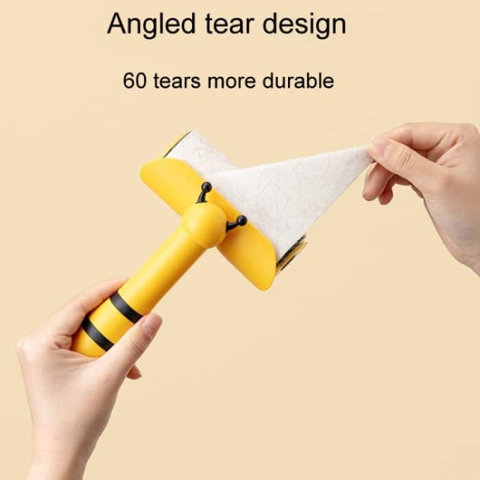Tragbarer Roller-Aufkleber in Bienenform zum Reinigen und Entfernen von Tierhaaren – Bild 4