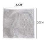 20 x 20 cm doppelseitiger Silberdraht, abwischbar, Geschirrtuch, Haushaltsreinigung, Entfetten, Stahldraht, 10pcs Single Layer, 10pcs Double Layer – Bild 3