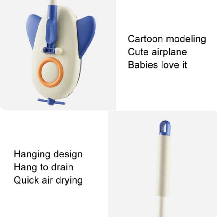 Flugzeugförmiger Mopp für Kinder, Wischwerkzeug, Mini-Spinning-Bodenwischer – Bild 5