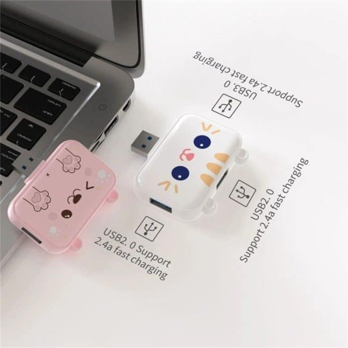 3-in-1-Typ-C-Dockingstation-USB-Hub für IPad-/Telefon-Dockingstation, 3H HDMI+PD+USB3.0  White, 3C USB3.0+USB2.0 x 2 White, 3A USB3.0+USB2.0 x 2 White, 3H HDMI+PD+USB3.0 Pink, 3C USB3.0+USB2.0 x 2 Pink, 3A USB3.0+USB2.0 x 2 Pink – Bild 4