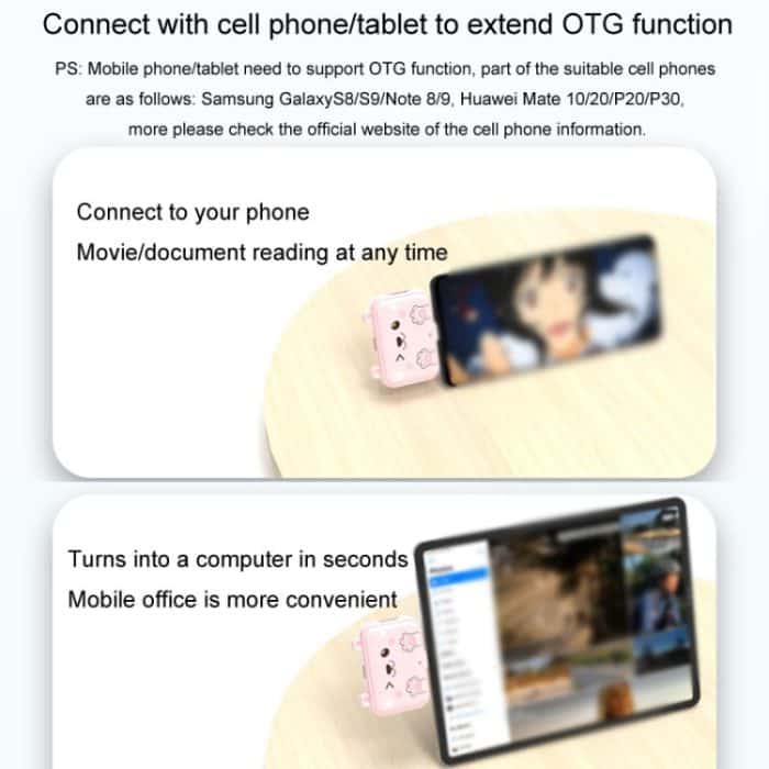 3-in-1-Typ-C-Dockingstation-USB-Hub für IPad-/Telefon-Dockingstation, 3H HDMI+PD+USB3.0  White, 3C USB3.0+USB2.0 x 2 White, 3A USB3.0+USB2.0 x 2 White, 3H HDMI+PD+USB3.0 Pink, 3C USB3.0+USB2.0 x 2 Pink, 3A USB3.0+USB2.0 x 2 Pink – Bild 6