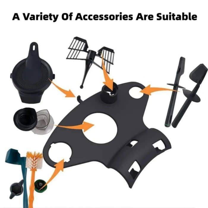 Für Thermomix TM5 TM6 Lagerregal-Halter, Küchenmaschinen-Zubehör, Black, White – Bild 3