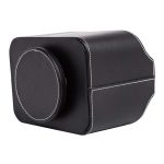 Um 360 Grad drehbarer Schreibtisch-Organizer, Aufbewahrungsbox, Fernbedienungshalter aus PU-Leder, Black, Coffee, Marble, Antique Pattern, Apricot Wood Grain, Geometric Pattern, Gray Cloth – Bild 4