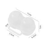 Tragbare Eierablage mit 2 Fächern für den Außenbereich, kleine Eieraufbewahrung und Schutzhülle – Bild 3