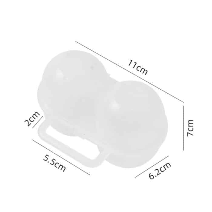 Tragbare Eierablage mit 2 Fächern für den Außenbereich, kleine Eieraufbewahrung und Schutzhülle – Bild 3