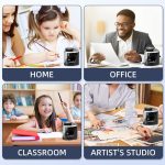 TENWIN Elektrischer Bleistiftspitzer Student Stationery Halbautomatische Spitzer Batteriemodell – Bild 9