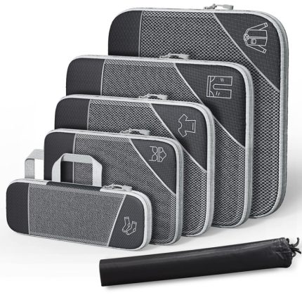 6-in-1-Kompressions-Mesh-Reisewürfel, Kleidung, Unterwäsche, Packtaschen, 6 In 1