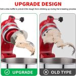 Für KitchenAid 4,5–5 Quart Edelstahl-Knethaken, Küchenmaschinen-Zubehör – Bild 5