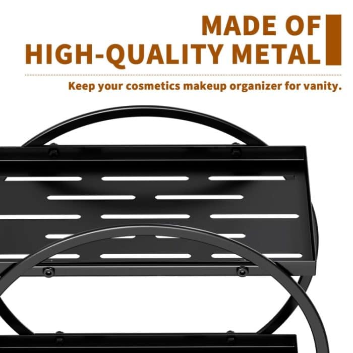 2-stufiges Kosmetik-Display-Tablett, Make-up-Organizer und Aufbewahrung für Kommode, Badezimmer – Bild 4