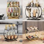 2-stufiges Kosmetik-Display-Tablett, Make-up-Organizer und Aufbewahrung für Kommode, Badezimmer – Bild 7