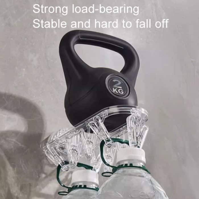 Kleiderständer mit Saugnapf, mehrere Clips, Wandmontage, für drinnen und draußen, Balkon, multifunktionaler faltbarer Kleiderbügel – Bild 8