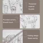 Kleiderständer mit Saugnapf, mehrere Clips, Wandmontage, für drinnen und draußen, Balkon, multifunktionaler faltbarer Kleiderbügel – Bild 10