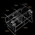 360 Grad drehbare Acryl-Fernbedienungs-Aufbewahrungsbox für Schreibwaren mit 6 Fächern – Bild 3