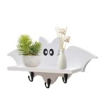 Aufbewahrungsregal in Cartoon-Fledermaus-Form aus Holz für die Wandmontage, Schlüsselhalter, 35x17cm