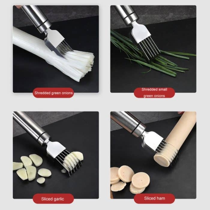 Edelstahl-Multifunktionsschneider für zerkleinerte Zwiebeln – Bild 5