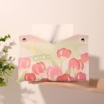 Ölbedruckte Leder-Taschentuchbox für Wohnzimmer, dekorative Taschentuch-Aufbewahrungstasche, Pink, Purple, Yellow, Blue Rose, Pink Rose, Yellow Sunflower – Bild 5