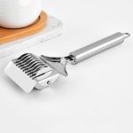 Edelstahl-Rollen-Nudelschneider, Küchen-Gemüse-Zwiebel- und Knoblauch-Schneidwerkzeuge, SJ-13 – Bild 2