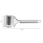 Edelstahl-Rollen-Nudelschneider, Küchen-Gemüse-Zwiebel- und Knoblauch-Schneidwerkzeuge, SJ-13 – Bild 3