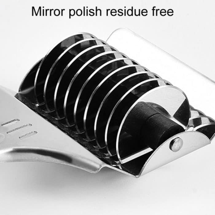 Edelstahl-Rollen-Nudelschneider, Küchen-Gemüse-Zwiebel- und Knoblauch-Schneidwerkzeuge, SJ-13 – Bild 5