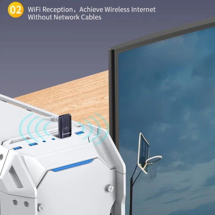 COMFAST CF-943AX WiFi6 USB-Adapter AX900 Bluetooth 5.3 2,4G / 5,8G Wireless-Netzwerkkarte – Bild 6