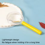 4 Stück 40 mm 3-fache Kunststoff-Acryllinse, Kinder-Lehrlupe, Farbgriff-Lupe, Farbe, zufällige Lieferung – Bild 3