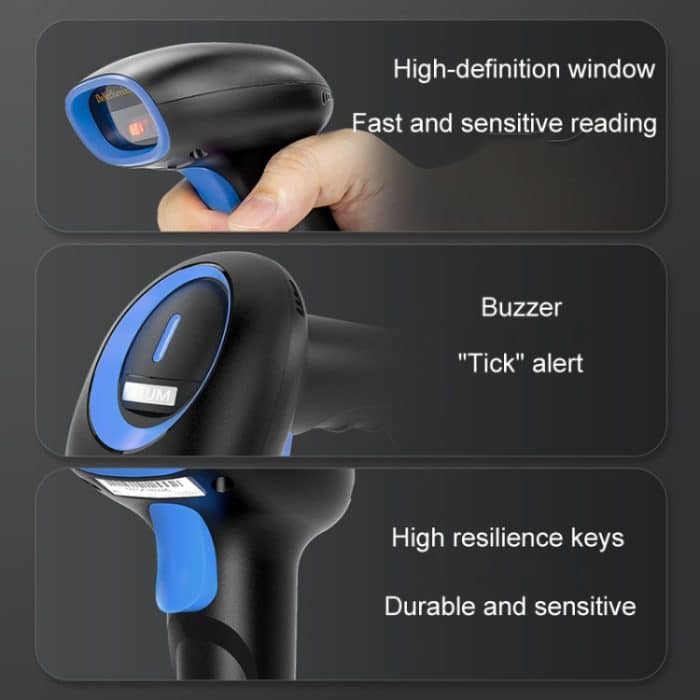 Supermarkt-Kassierer-Express-Scanner, Lagerhaus, tragbares Barcode-Scangerät, Wired Red Light, Wireless Red Light, Wired 2-Dimensional, Wireless 2-Dimensional – Bild 7