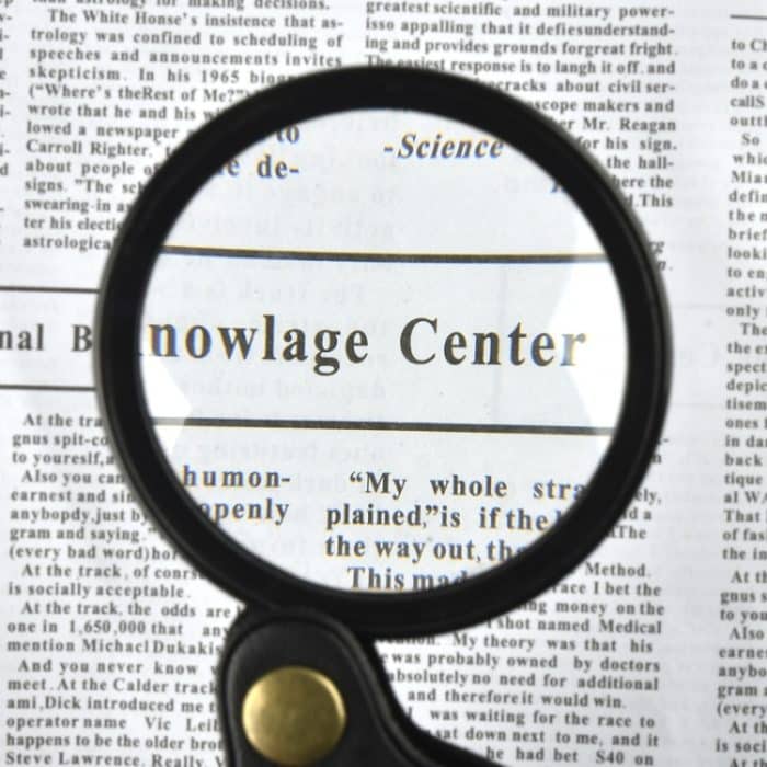 10-fache faltbare Ledertasche, Lupe, Taschenlupe, 50mm, 60mm – Bild 2