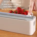 Wandmontierter magnetischer Frischhaltefolien-Küchenpapier-Aufbewahrungsschneider – Bild 7