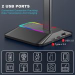 New Bee Buntes Headset-Display-Rack mit zwei Ausgängen, HUB-Erweiterungs-Kopfhörerhalter, Z8 Black, Z8 Silver, Z9 Without Extended Interface Black, Z9 Without Extended Interface Silver – Bild 11