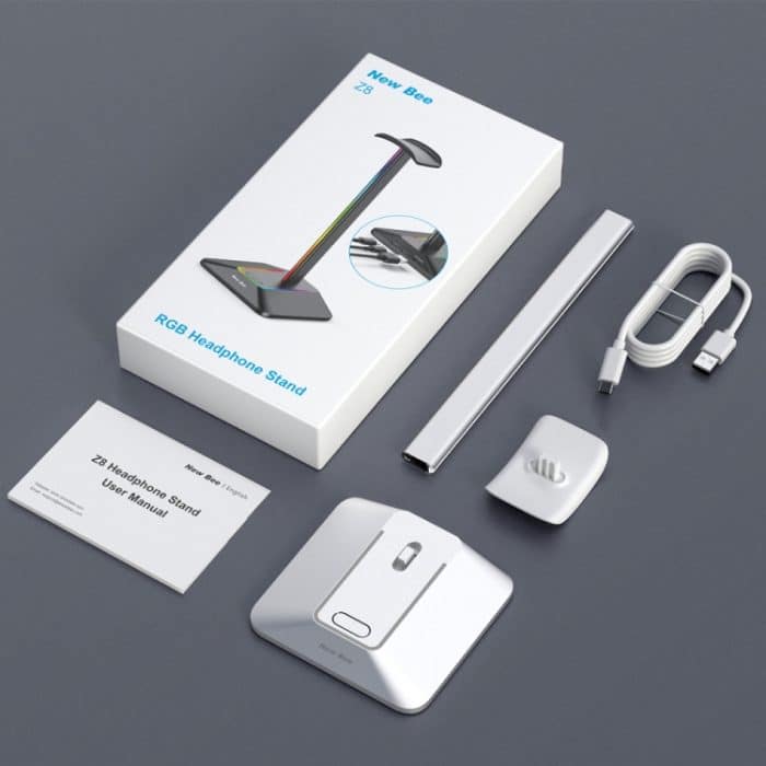 New Bee Buntes Headset-Display-Rack mit zwei Ausgängen, HUB-Erweiterungs-Kopfhörerhalter, Z8 Black, Z8 Silver, Z9 Without Extended Interface Black, Z9 Without Extended Interface Silver – Bild 9