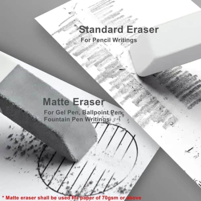Radiergummi, radierbarer Bleistift-Neutralisierungsstift, Deli 71115 Semi-frosted, Deli 71114 Full Frosted – Bild 4