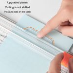 HUANMEI Für A3 A4 A5 Papierschneider mit ausziehbarem Lineal DIY kleine tragbare Foto-Stanzmaschine – Bild 7