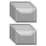 10 Stück A4 wasserdichte, transparente, verdickte Ordner-Archivtasche