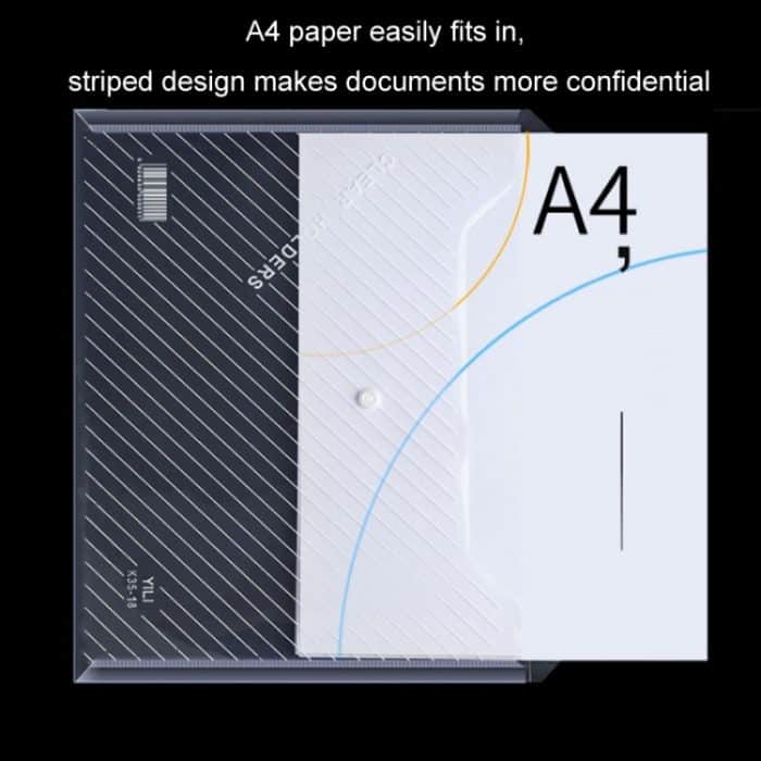 10 Stück A4 wasserdichte, transparente, verdickte Ordner-Archivtasche – Bild 2