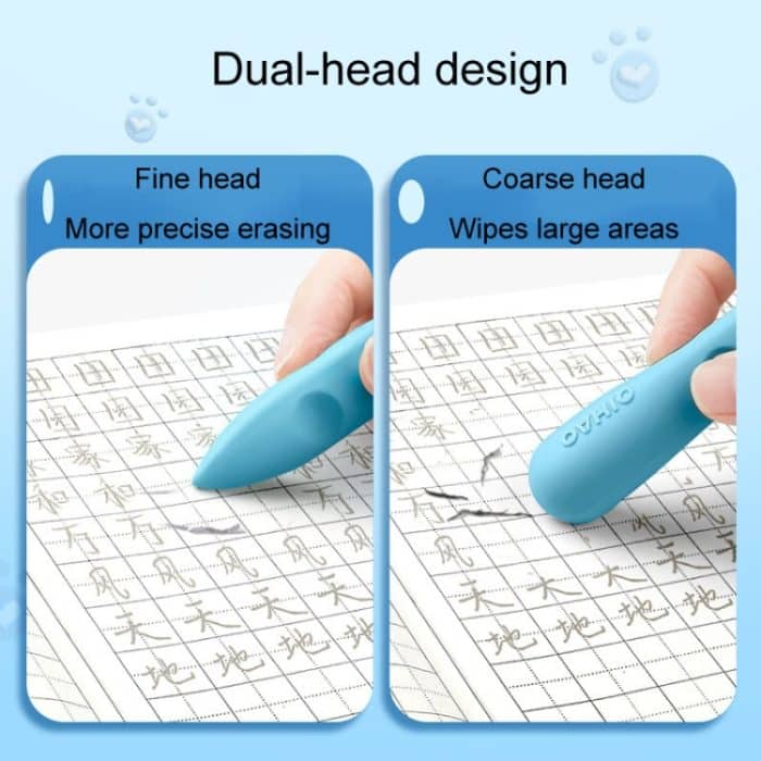 3 Stück/Box QIHAO 8870 Höhlenradierer für Grundschüler, keine Spur, kein Chip-Radiergummi, Small For Boys, Small For Girls, Large For Boys, Large For Girls – Bild 5