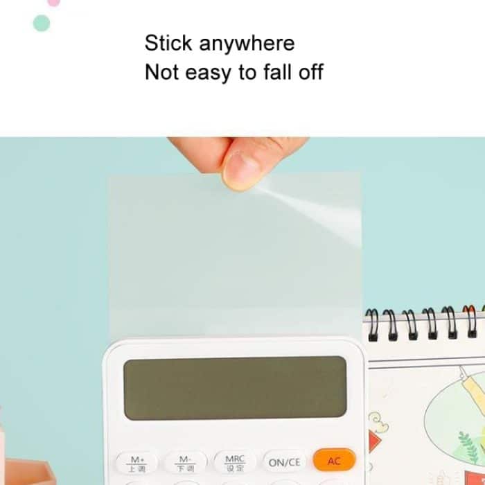 Transparente, praktische Notizaufkleber für Studentennotizen, selbstklebende Lesezeichen, 4packs Small, 4packs Medium, 4packs Large – Bild 5