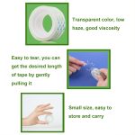 Deli kleines hochviskoses transparentes Büroklebeband für Studenten und Schreibwaren, 12 Rolls Width 1.2cm x Length 27.3m, 8 Rolls Wide 1.8cm x Length 27.3m, 12 Rolls Width 1.2cm x Length 12.8m, 8 Rolls Width 1.8cm x Length 12.8m... – Bild 5