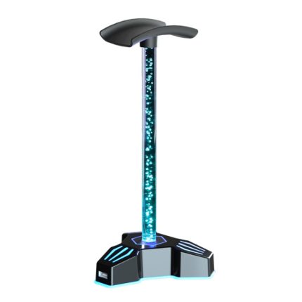 RGB-beleuchteter Kopfhörerständer mit Umgebungslicht, USB-Erweiterungsanschluss, Kopfhörer-Display-Halterung, Without 3.5mm Port, With 3.5mm Port