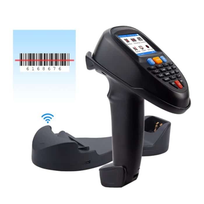 TBD0604549901.jpg Drahtloser Barcode-Leser-Scanner-Datensammler mit 2,2-Zoll-LCD-Bildschirm, 1D Laser, 1D CCD Red Light, 2D – Bild 1
