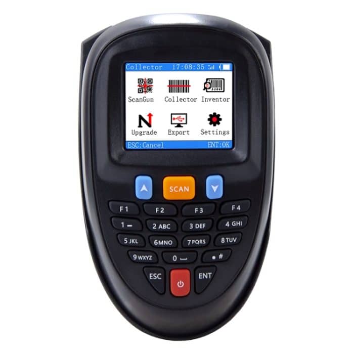 Drahtloser Barcode-Leser-Scanner-Datensammler mit 2,2-Zoll-LCD-Bildschirm, 1D Laser, 1D CCD Red Light, 2D – Bild 3
