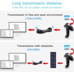 Drahtloser Barcode-Leser-Scanner-Datensammler mit 2,2-Zoll-LCD-Bildschirm, 1D Laser, 1D CCD Red Light, 2D – Bild 8