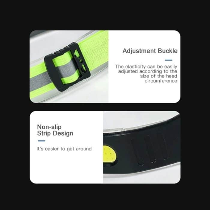 Fluoreszierender Gürtelsensor-Scheinwerfer, Outdoor-Lauf- und Fahrrad-Stirnlampe – Bild 13