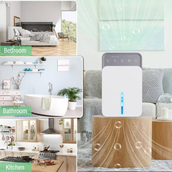 1500 ml Halbleiter-Luftentfeuchter mit automatischer Abtaufunktion, Timer, Schlafmodus, US Plug, JP Plug, EU Plug – Bild 10